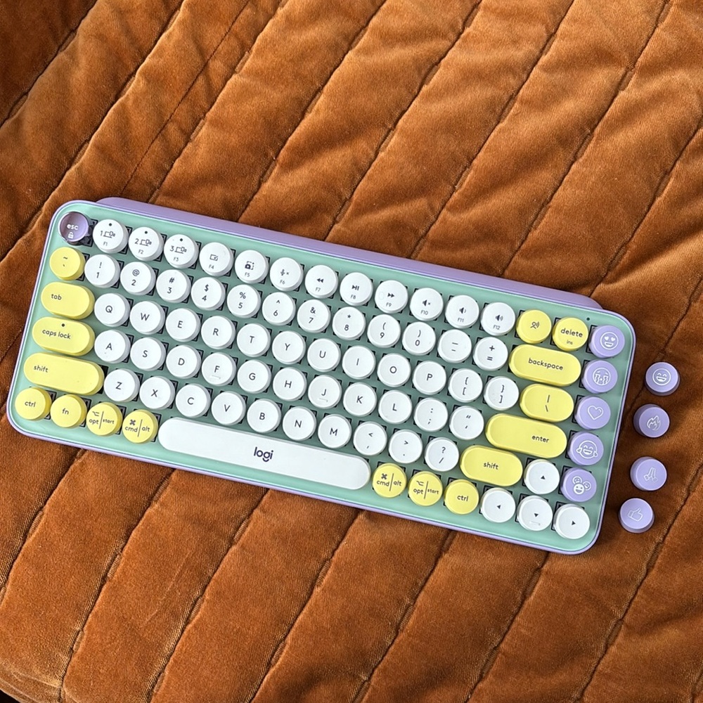 Logitech POP Keys Wireless Mechanical Keyboard with Customizable Emoji Keys
